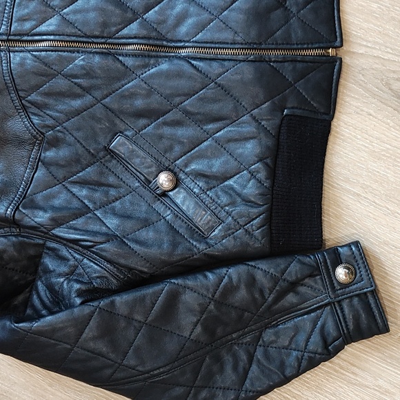 The Limited Leather bomber jacket - Picture 3 of 4